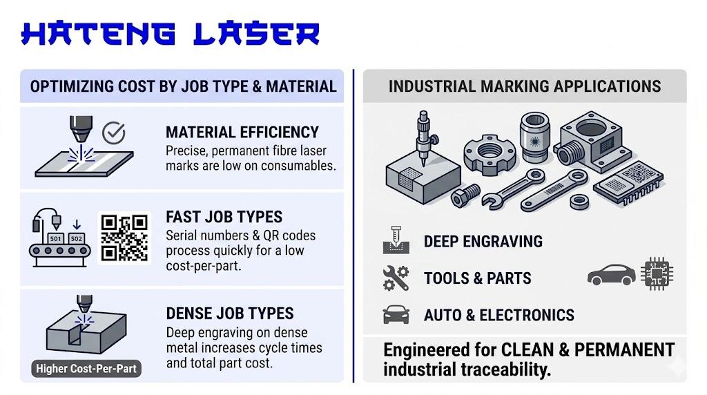 Job and material cost in laser marking India